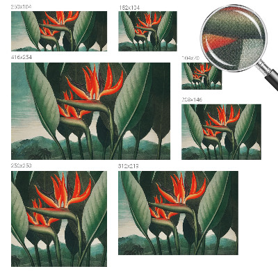 Selbstklebende Fototapete Exotische Blumen