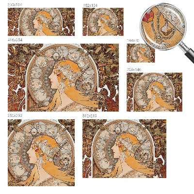 Selbstklebende Fototapete für die Wand Tierkreis-Eleganz