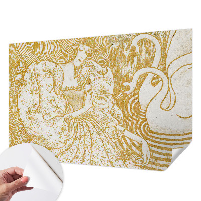 Selbstklebende Fototapete fürs Wohnzimmer Weibliche Eleganz