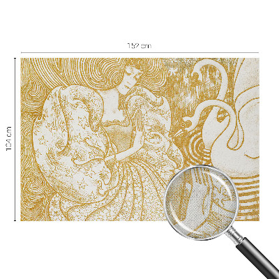 Selbstklebende Fototapete fürs Wohnzimmer Weibliche Eleganz