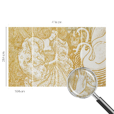 Selbstklebende Fototapete fürs Wohnzimmer Weibliche Eleganz