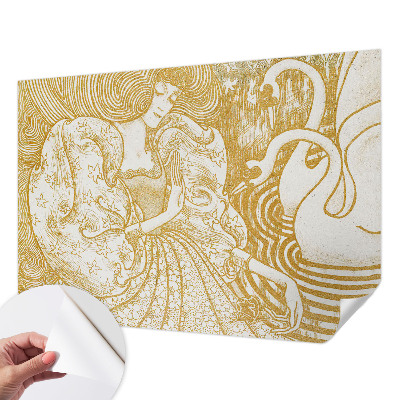 Selbstklebende Fototapete fürs Wohnzimmer Weibliche Eleganz