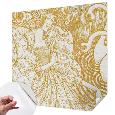 Selbstklebende Fototapete fürs Wohnzimmer Weibliche Eleganz