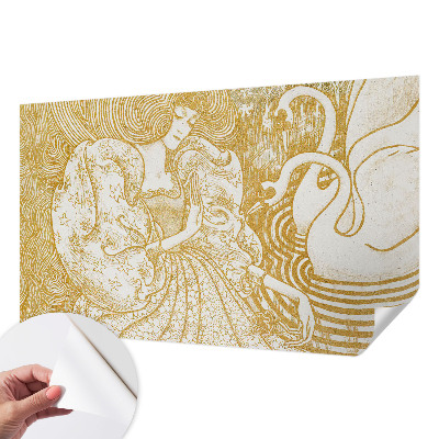 Selbstklebende Fototapete fürs Wohnzimmer Weibliche Eleganz