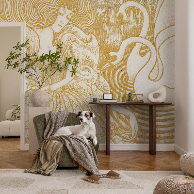 Selbstklebende Fototapete fürs Wohnzimmer Weibliche Eleganz