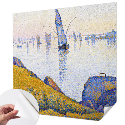 Selbstklebende Fototapete fürs Schlafzimmer mit Motiv einer Segelspiegelung