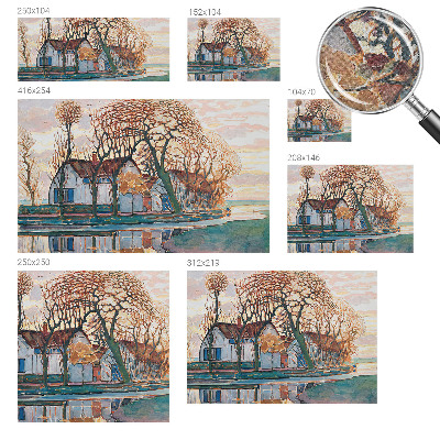 Fototapete in 3D-Optik Idyllische Landschaft