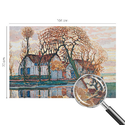 Fototapete in 3D-Optik Idyllische Landschaft