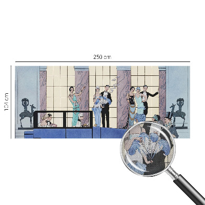 19D-Fototapete im Art‑Deco‑Stil