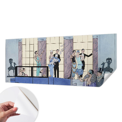 19D-Fototapete im Art‑Deco‑Stil