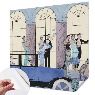 19D-Fototapete im Art‑Deco‑Stil