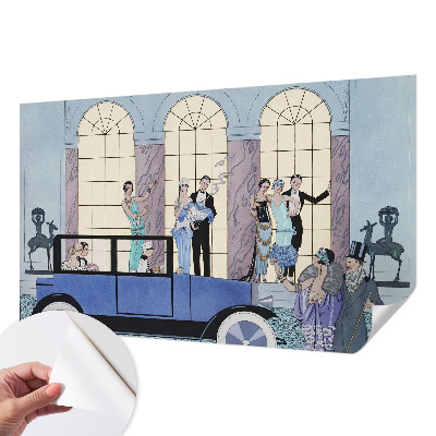 19D-Fototapete im Art‑Deco‑Stil