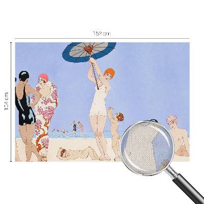 19D-Fototapete fürs Schlafzimmer Retro-Strand