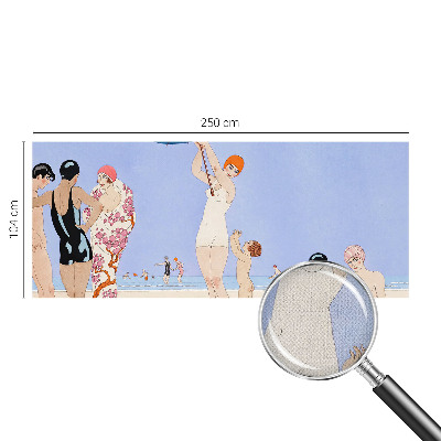 19D-Fototapete fürs Schlafzimmer Retro-Strand