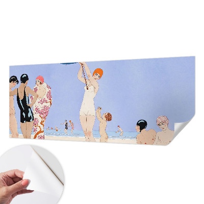 19D-Fototapete fürs Schlafzimmer Retro-Strand