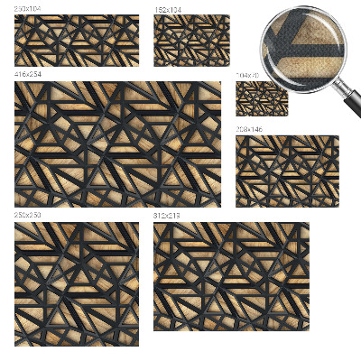 Moderne Fototapete nach Maß Geometrische Verbindung