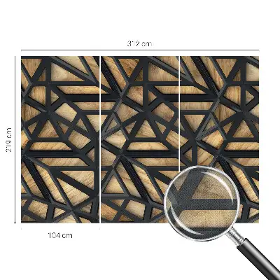 Moderne Fototapete nach Maß mit geometrischem Verbindungsmotiv