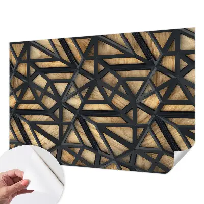 Moderne Fototapete nach Maß mit geometrischem Verbindungsmotiv
