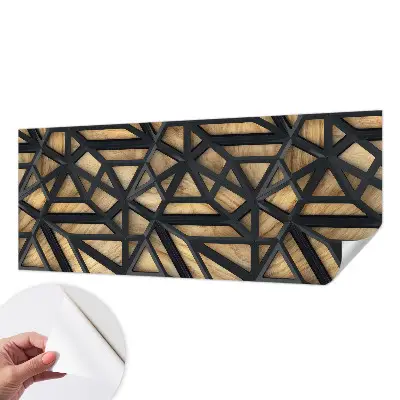 Moderne Fototapete nach Maß mit geometrischem Verbindungsmotiv