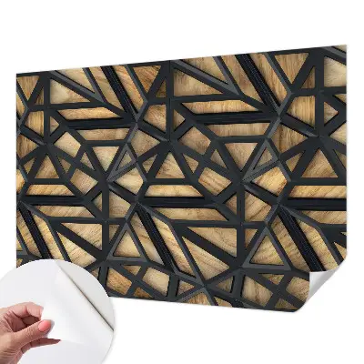 Moderne Fototapete nach Maß mit geometrischem Verbindungsmotiv