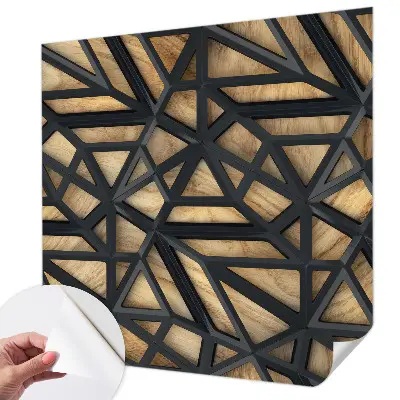 Moderne Fototapete nach Maß mit geometrischem Verbindungsmotiv