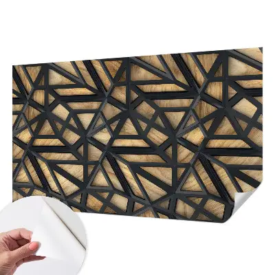 Moderne Fototapete nach Maß mit geometrischem Verbindungsmotiv
