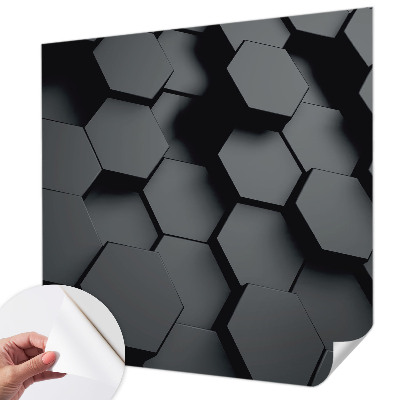 Motivtapete nach Maß mit 3D-Sechsecken