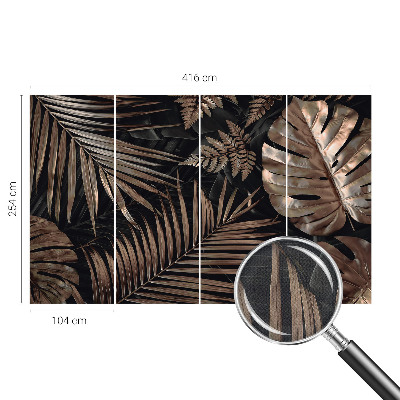 Hochwertige Bildtapete Exotische Blätter