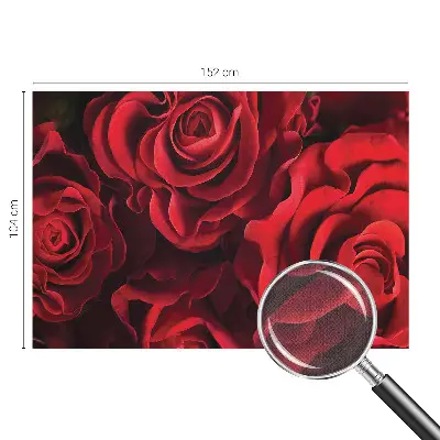 Selbstklebende Fototapete mit rotem Rosenmotiv