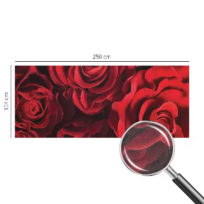 Selbstklebende Fototapete mit rotem Rosenmotiv