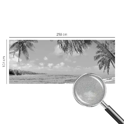 Selbstklebende Fototapete fürs Wohnzimmer mit tropischem Paradies-Motiv