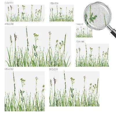 Selbstklebende Fototapete fürs Schlafzimmer mit zartem Blumenmotiv