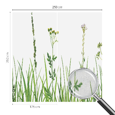 Selbstklebende Fototapete fürs Schlafzimmer Zarte Flora