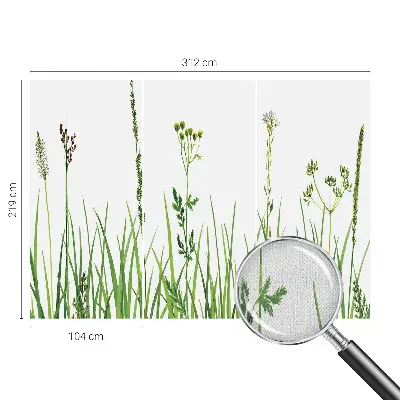 Selbstklebende Fototapete fürs Schlafzimmer mit zartem Blumenmotiv