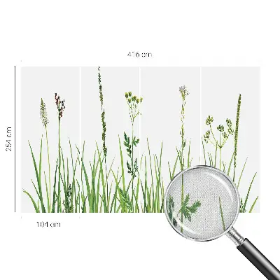 Selbstklebende Fototapete fürs Schlafzimmer mit zartem Blumenmotiv