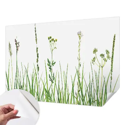 Selbstklebende Fototapete fürs Schlafzimmer mit zartem Blumenmotiv