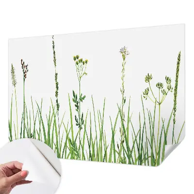 Selbstklebende Fototapete fürs Schlafzimmer mit zartem Blumenmotiv