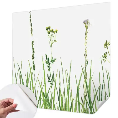 Selbstklebende Fototapete fürs Schlafzimmer mit zartem Blumenmotiv