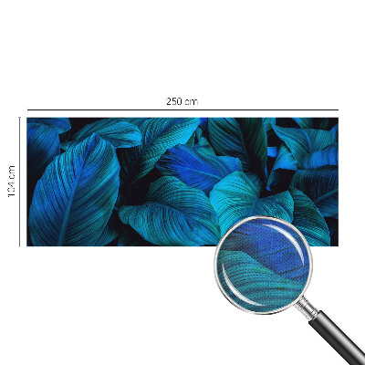 Selbstklebende Fototapete fürs Kinderzimmer Blaue Blätter