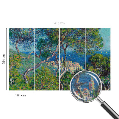 Fototapete in 3D-Optik mit Mittelmeerblick