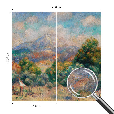20D-Fototapete fürs Schlafzimmer mit einer Berglandschaft als Motiv