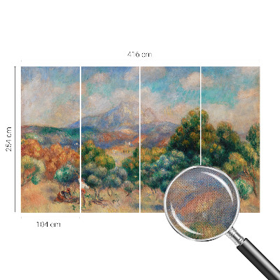 20D-Fototapete fürs Schlafzimmer mit einer Berglandschaft als Motiv