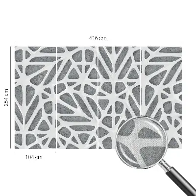Fototapete nach Maß mit geometrischem Netzwerkmuster