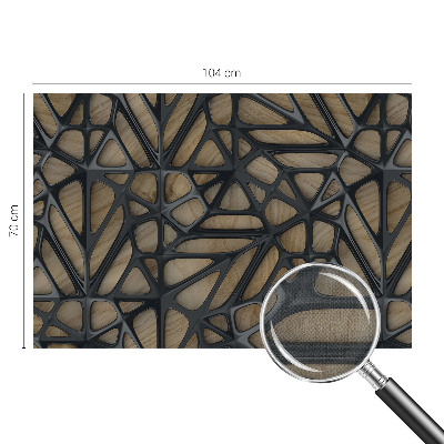 Hochwertige Bildtapete Holznetz