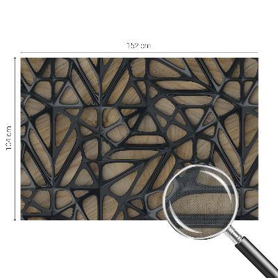 Hochwertige Bildtapete Holznetz