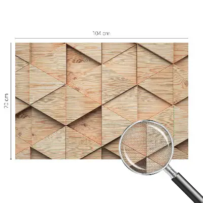 Motivtapete nach Maß mit Holzmosaik-Motiv