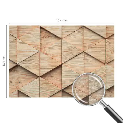 Motivtapete nach Maß mit Holzmosaik-Motiv