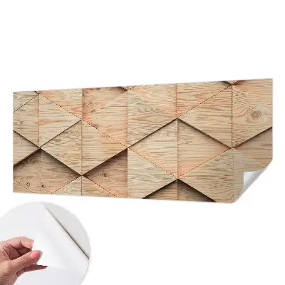 Motivtapete nach Maß mit Holzmosaik-Motiv