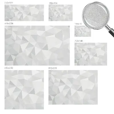Moderne Fototapete nach Maß mit dreieckigem Mosaikdesign