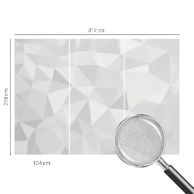 Moderne Fototapete nach Maß mit dreieckigem Mosaikdesign